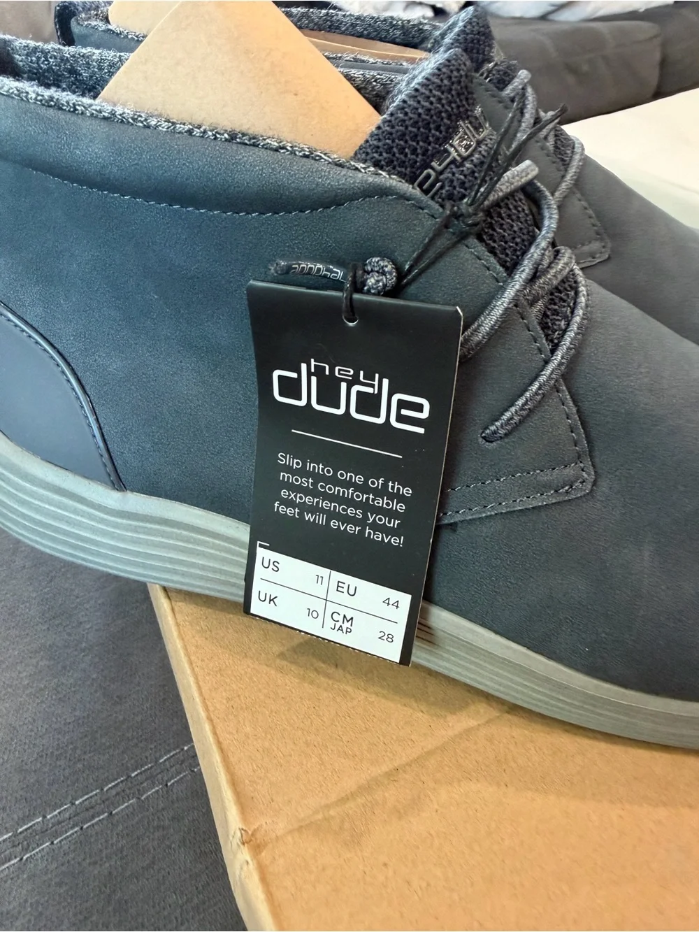 Hey Dude Grey Chukka Boots for Men